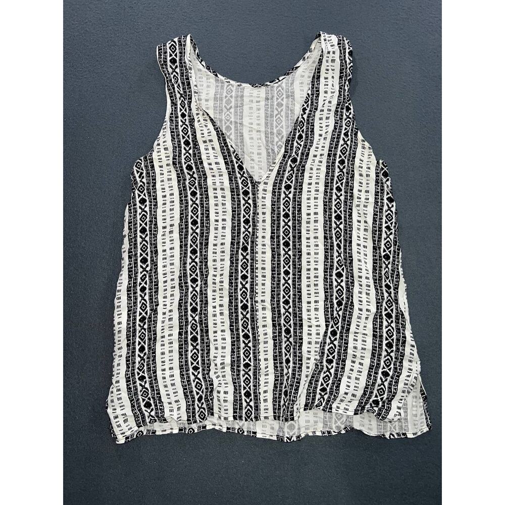 Elodie Black Semi Crop Sleeveless Top Size Large A009014 - Picture 4 of 6